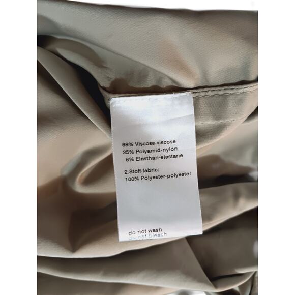 AKRIS PUNTO Mixed Media Dress Size 6 Snap Pockets Bubble Hem Utility Avant Garde - Picture 15 of 16